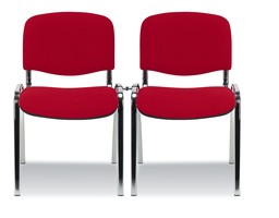 krzesła do poczekalni Iso link połączone w rzędy